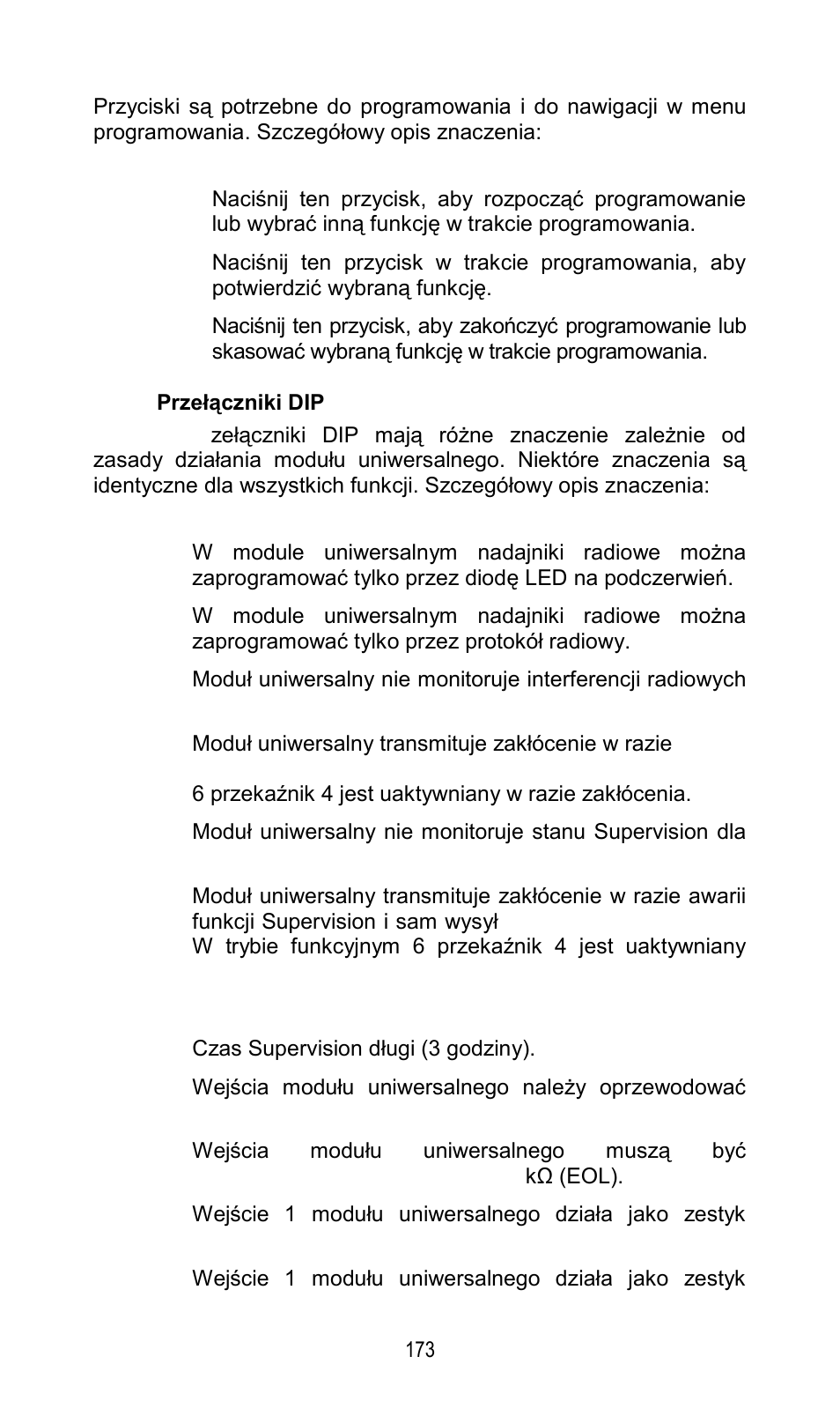Przyciski, Przełączniki dip | ABUS FU8211 Secvest 2WAY Wireless Universal Module User Manual | Page 193 / 220