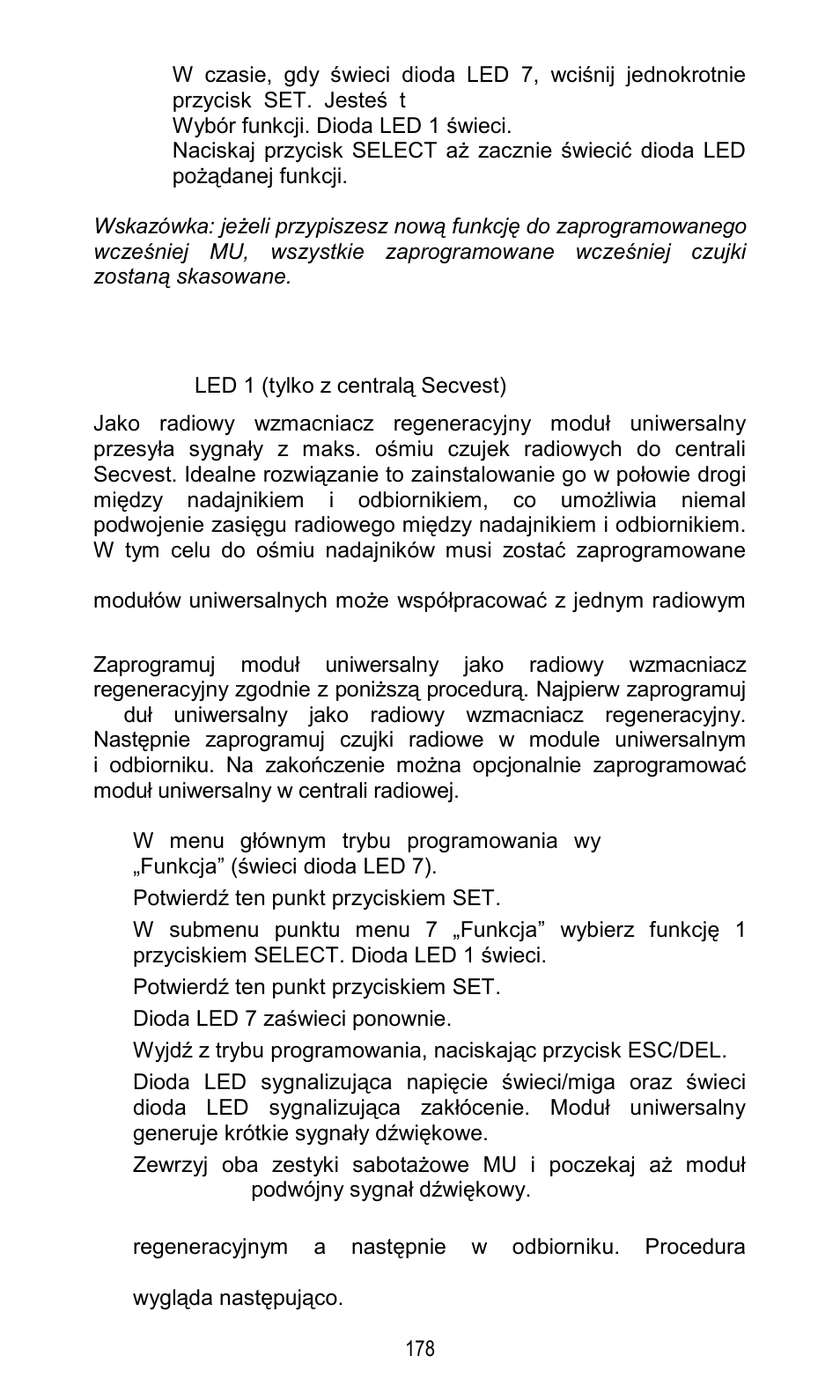Mu jako radiowy wzmacniacz regeneracyjny | ABUS FU8211 Secvest 2WAY Wireless Universal Module User Manual | Page 198 / 220