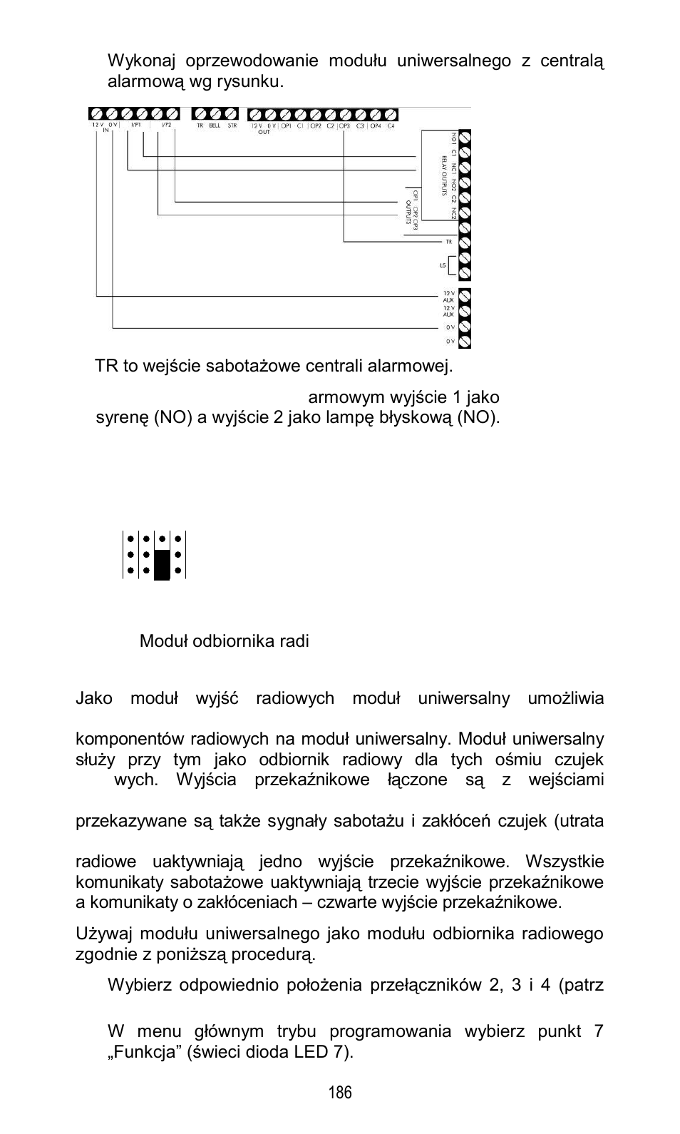 Moduł odbiornika radiowego | ABUS FU8211 Secvest 2WAY Wireless Universal Module User Manual | Page 206 / 220