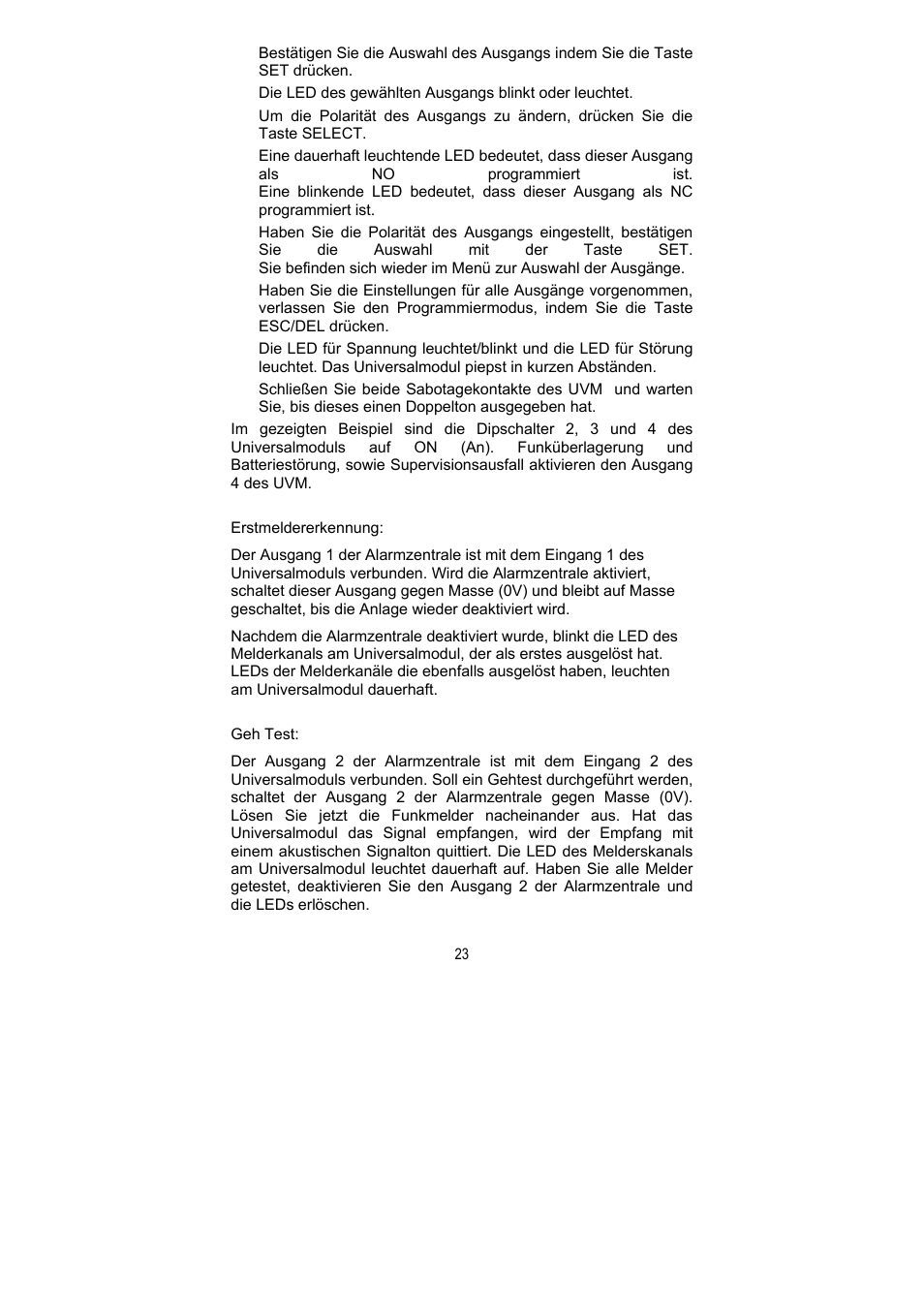 ABUS FU8211 Secvest 2WAY Wireless Universal Module User Manual | Page 23 / 220