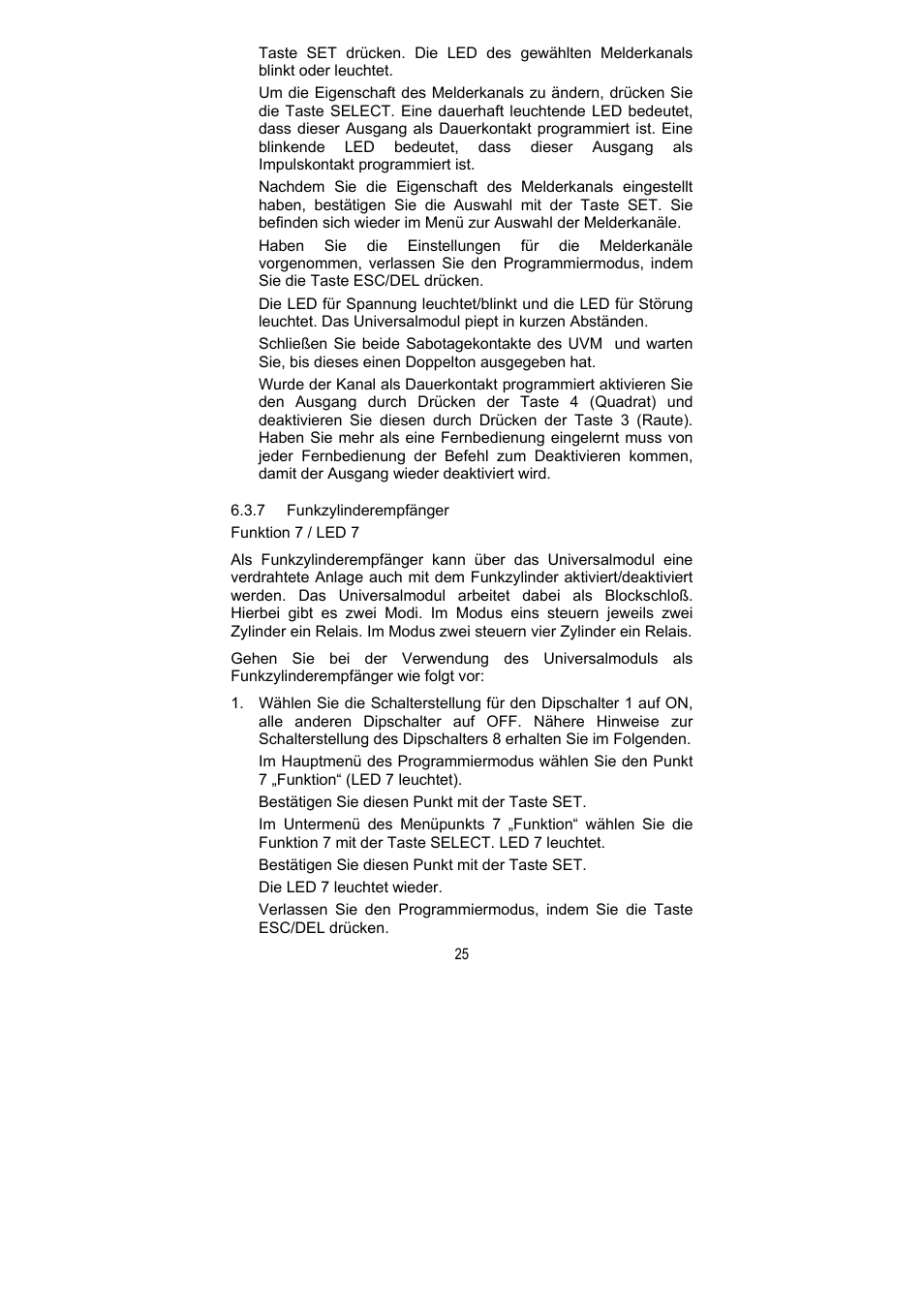 ABUS FU8211 Secvest 2WAY Wireless Universal Module User Manual | Page 25 / 220
