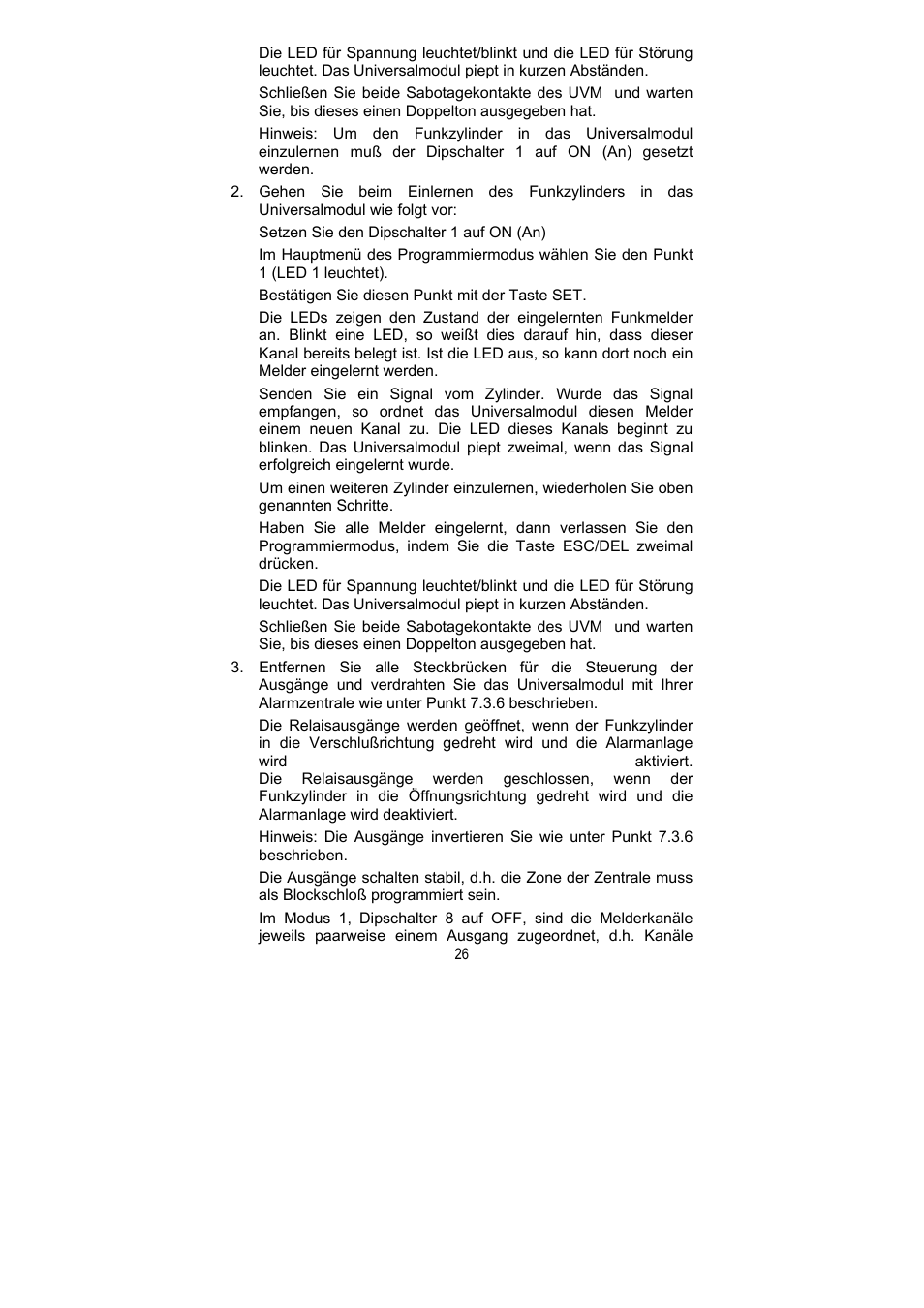ABUS FU8211 Secvest 2WAY Wireless Universal Module User Manual | Page 26 / 220