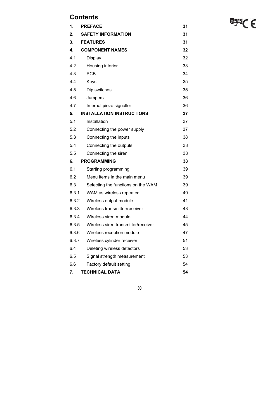 ABUS FU8211 Secvest 2WAY Wireless Universal Module User Manual | Page 34 / 220