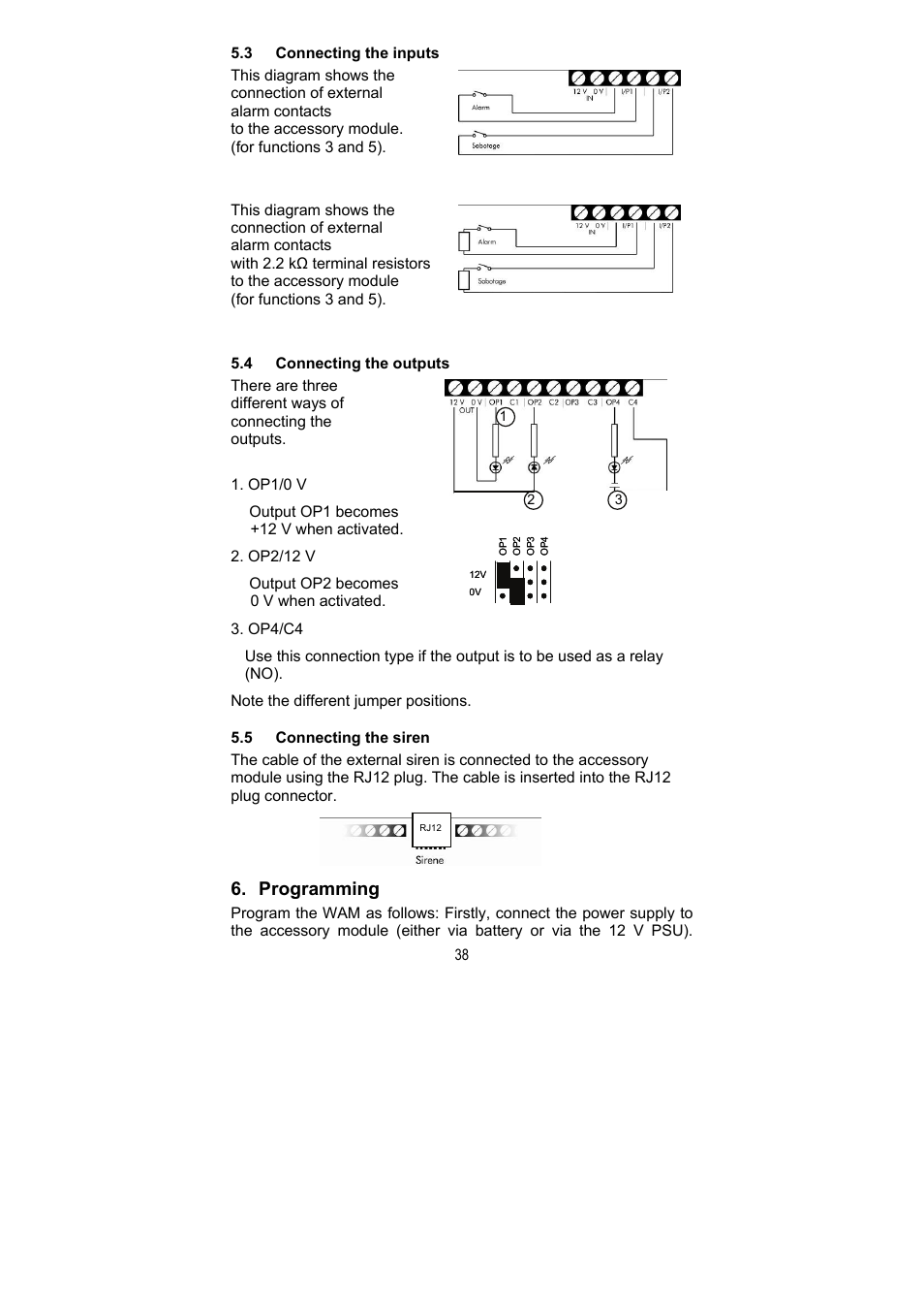 Programming | ABUS FU8211 Secvest 2WAY Wireless Universal Module User Manual | Page 42 / 220