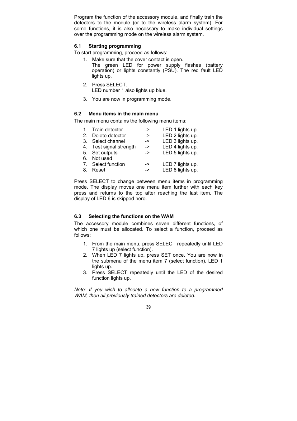 ABUS FU8211 Secvest 2WAY Wireless Universal Module User Manual | Page 43 / 220