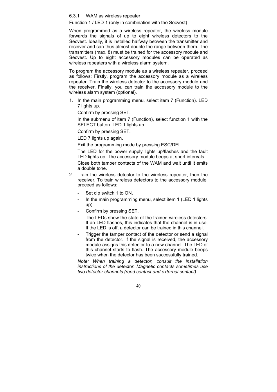 ABUS FU8211 Secvest 2WAY Wireless Universal Module User Manual | Page 44 / 220
