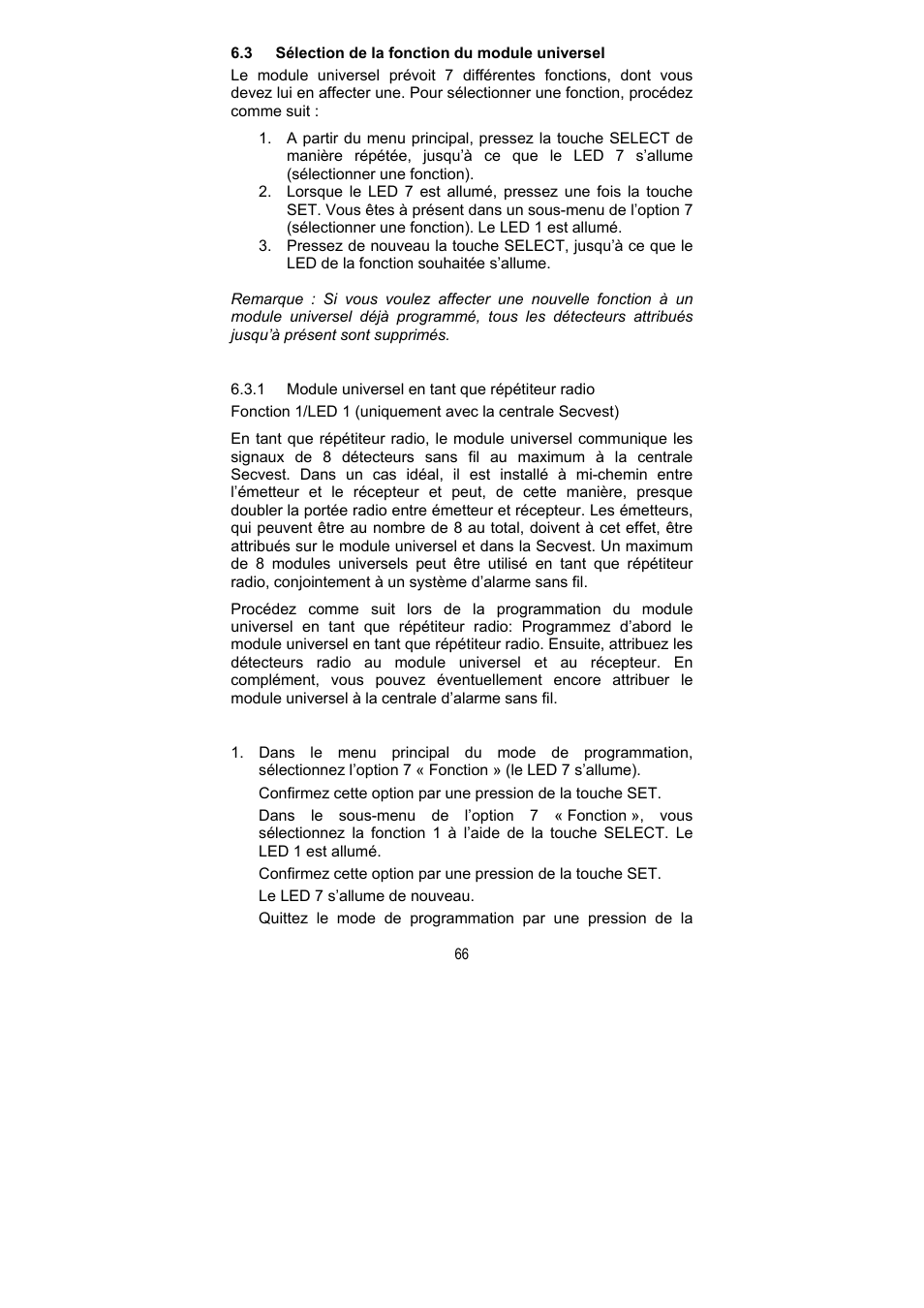 ABUS FU8211 Secvest 2WAY Wireless Universal Module User Manual | Page 74 / 220