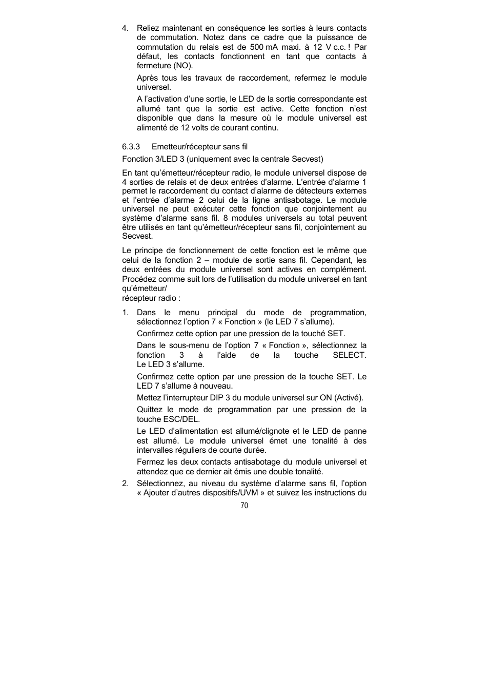 ABUS FU8211 Secvest 2WAY Wireless Universal Module User Manual | Page 78 / 220
