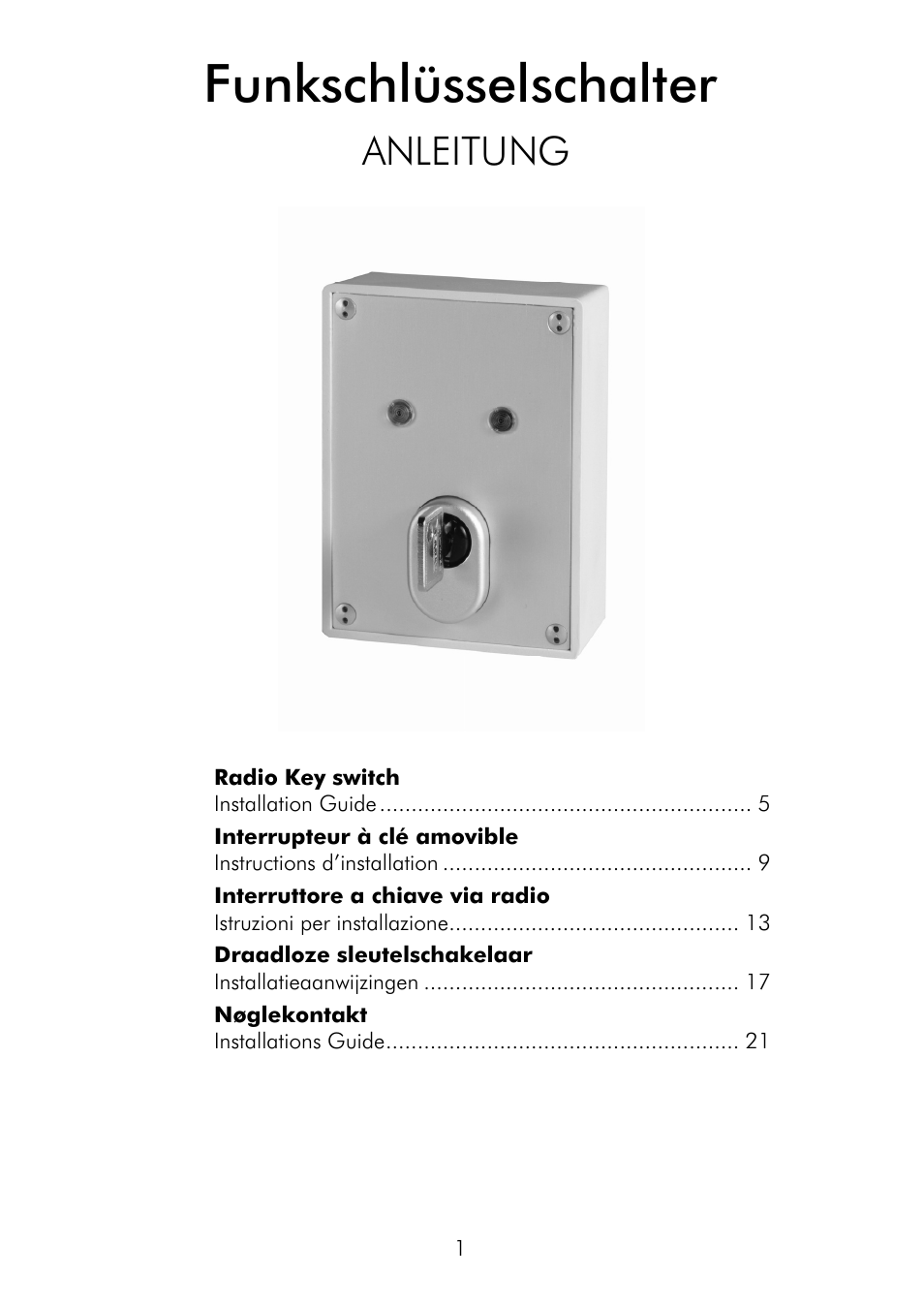 ABUS FU9075 Privest Wireless Key Switch User Manual | 24 pages