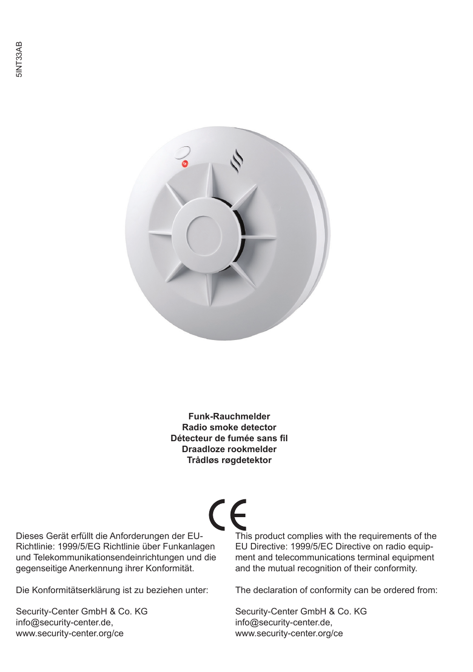 ABUS FU9035 Privest Wireless Smoke Detector User Manual | 12 pages