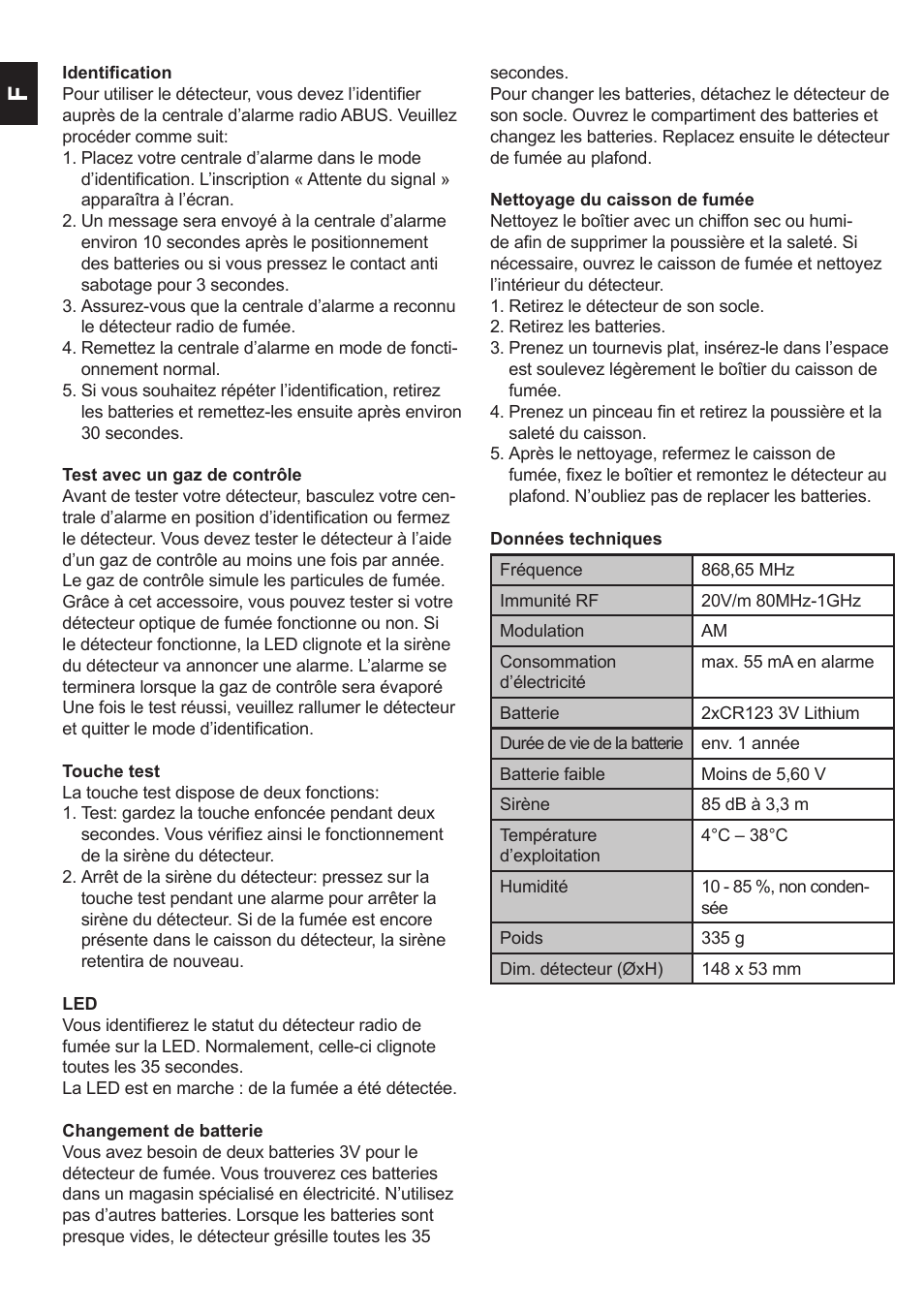 ABUS FU9035 Privest Wireless Smoke Detector User Manual | Page 8 / 12