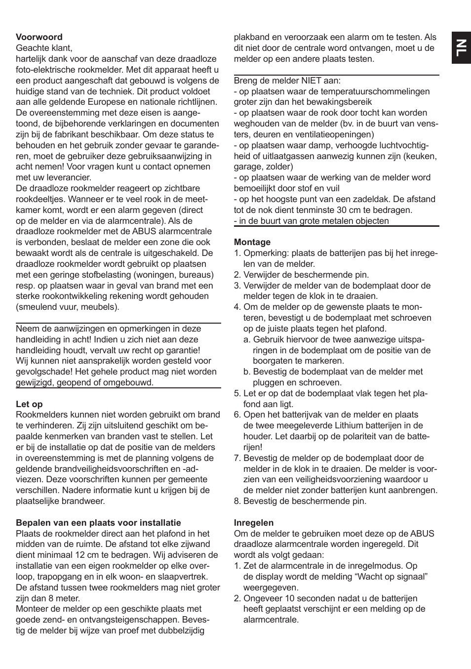 ABUS FU9035 Privest Wireless Smoke Detector User Manual | Page 9 / 12