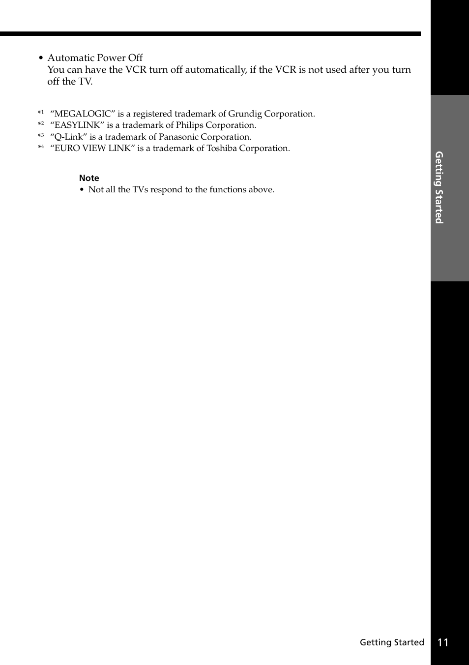 Sony SLV-SE20UX User Manual | Page 11 / 72