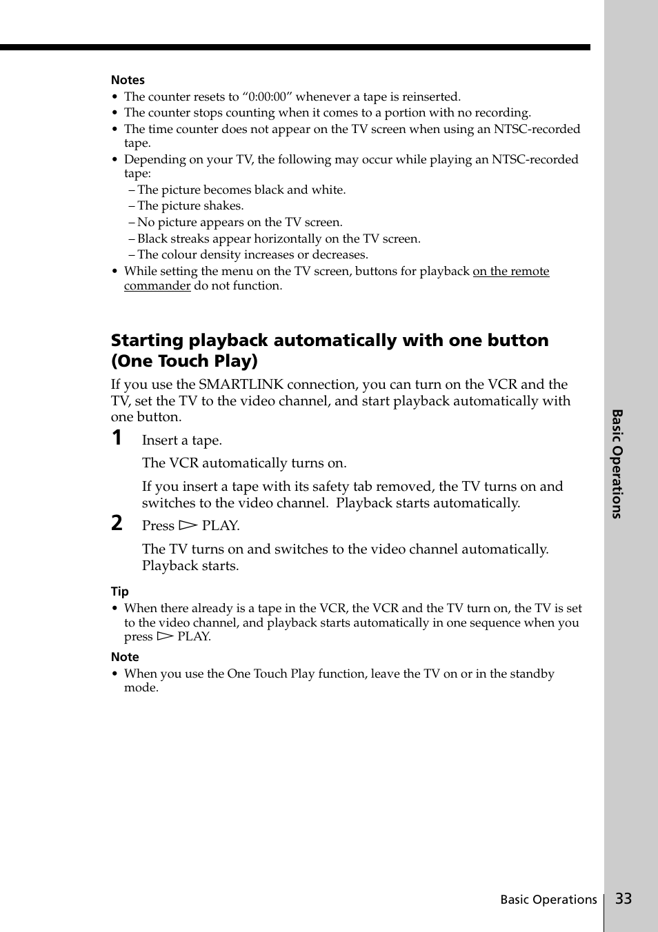 Sony SLV-SE20UX User Manual | Page 33 / 72