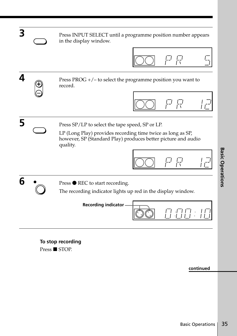 Sony SLV-SE20UX User Manual | Page 35 / 72