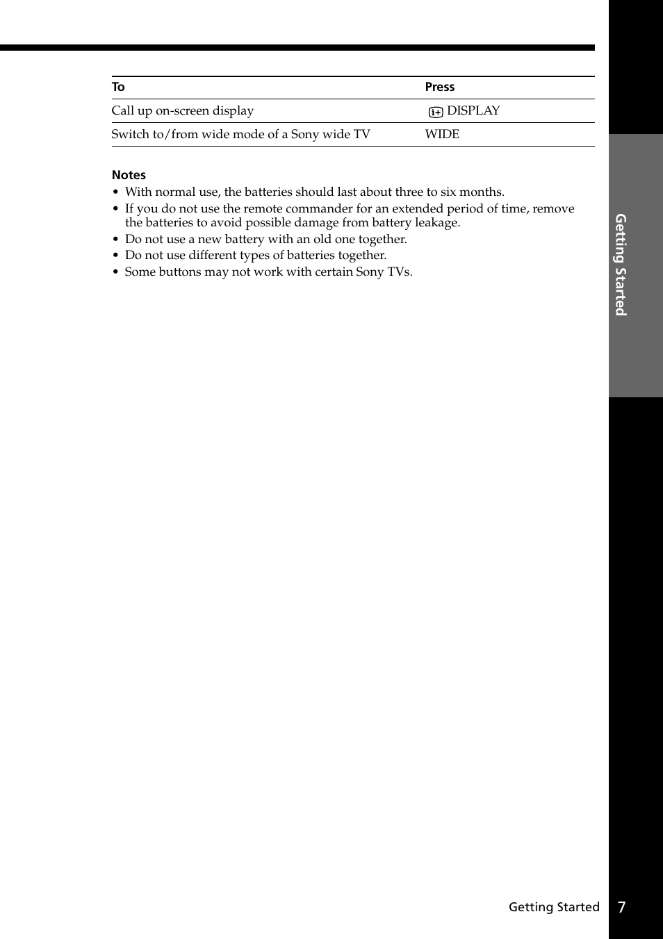 Sony SLV-SE20UX User Manual | Page 7 / 72