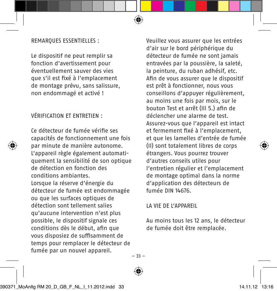 ABUS HSRM30000 Smoke and Heat Detector User Manual | Page 33 / 64