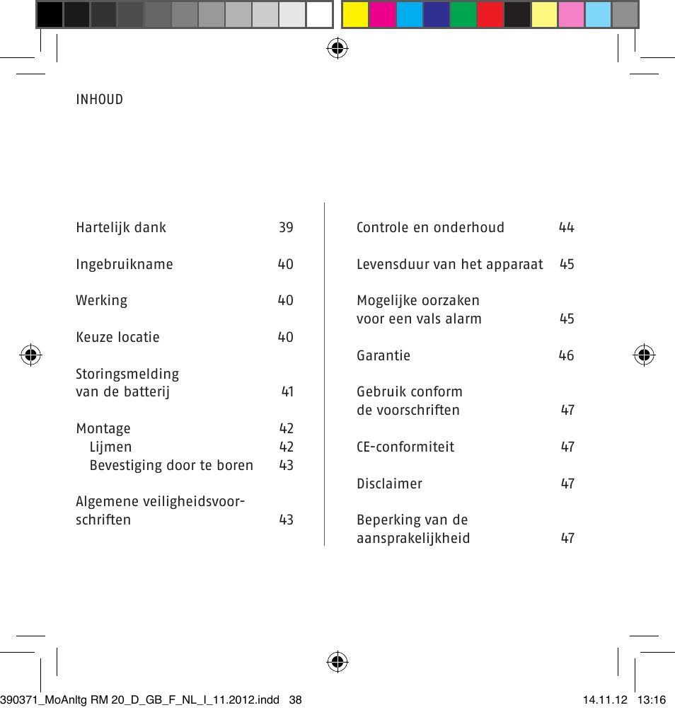 ABUS HSRM30000 Smoke and Heat Detector User Manual | Page 38 / 64