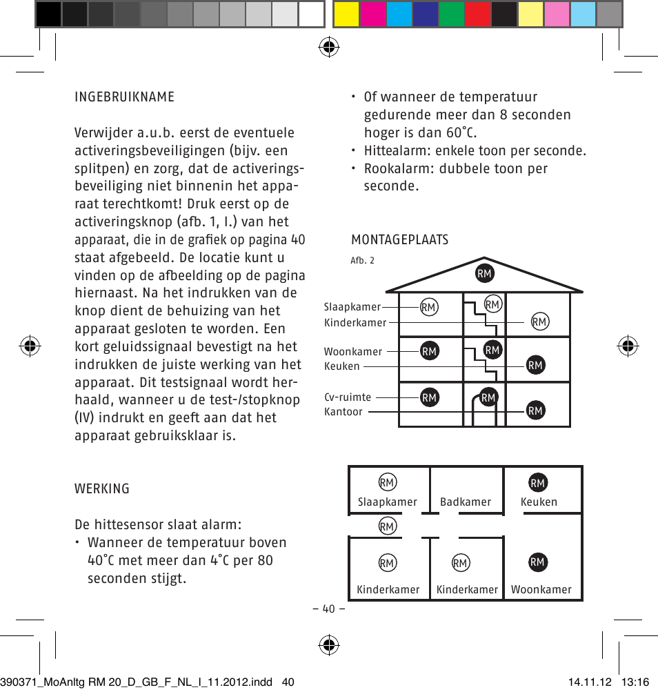 ABUS HSRM30000 Smoke and Heat Detector User Manual | Page 40 / 64