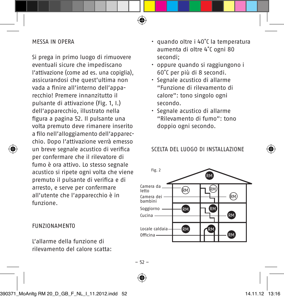 ABUS HSRM30000 Smoke and Heat Detector User Manual | Page 52 / 64