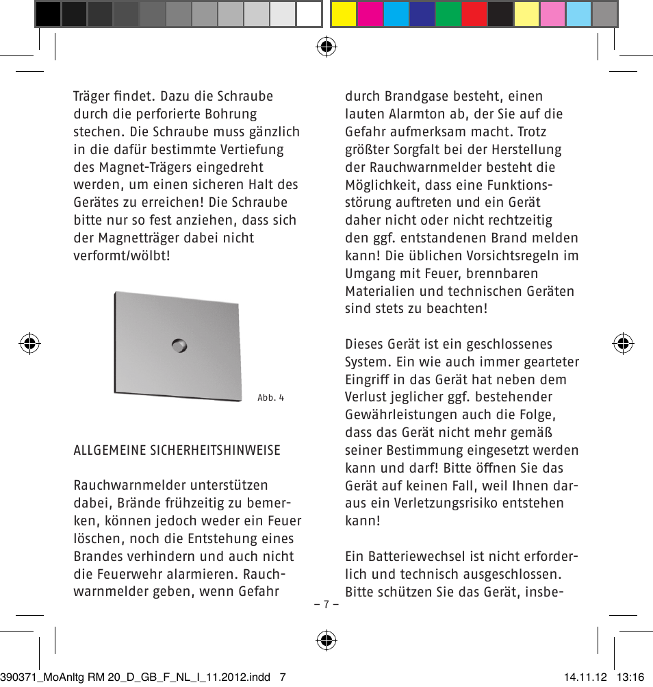 ABUS HSRM30000 Smoke and Heat Detector User Manual | Page 7 / 64