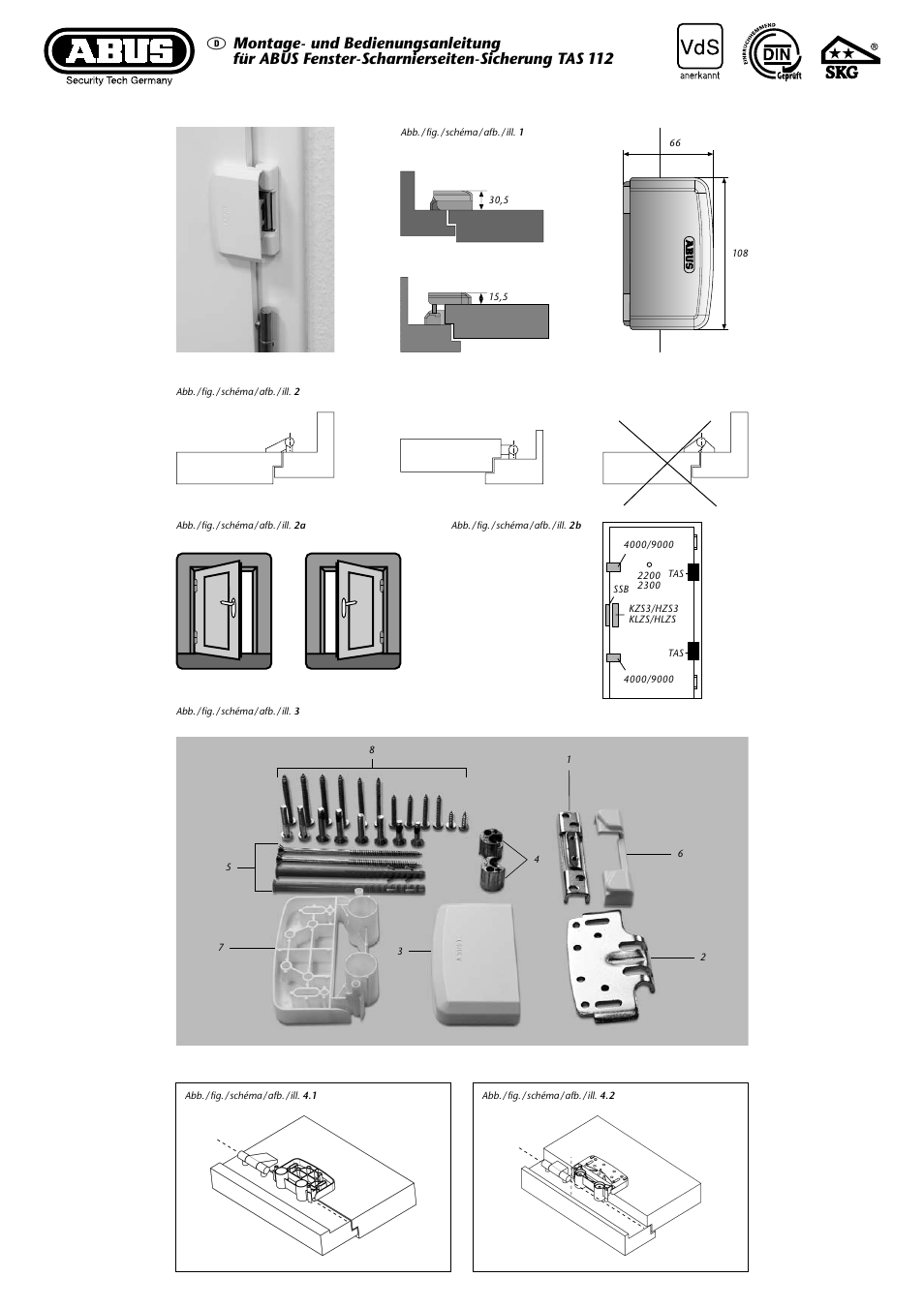 ABUS TAS 112 User Manual | 8 pages