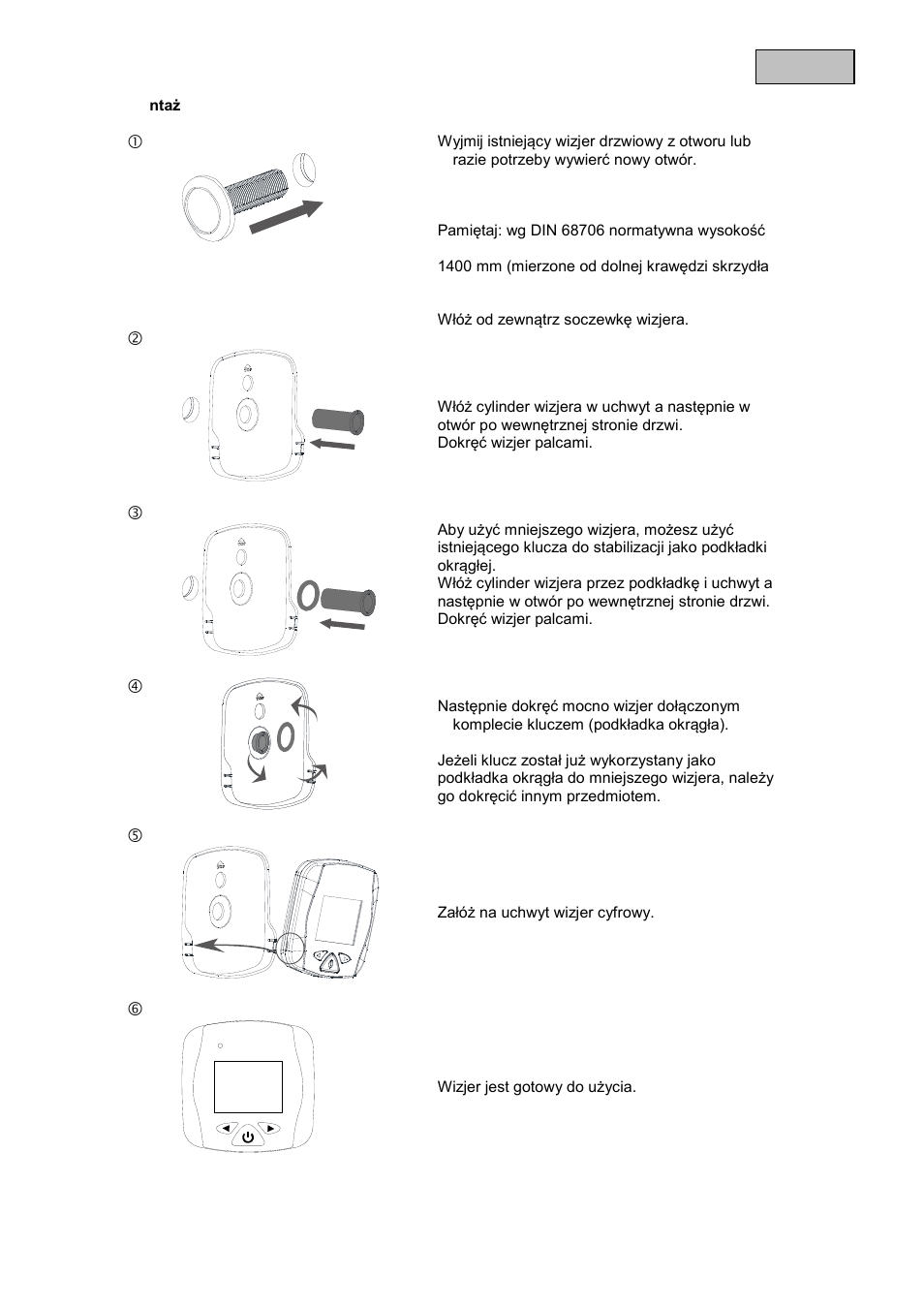 ABUS TVAC80000B Digital Door Viewer HD User Manual | Page 20 / 48