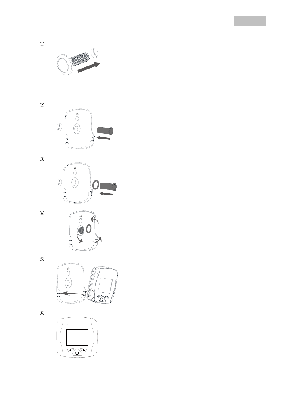 Montaje | ABUS TVAC80000B Digital Door Viewer HD User Manual | Page 42 / 48