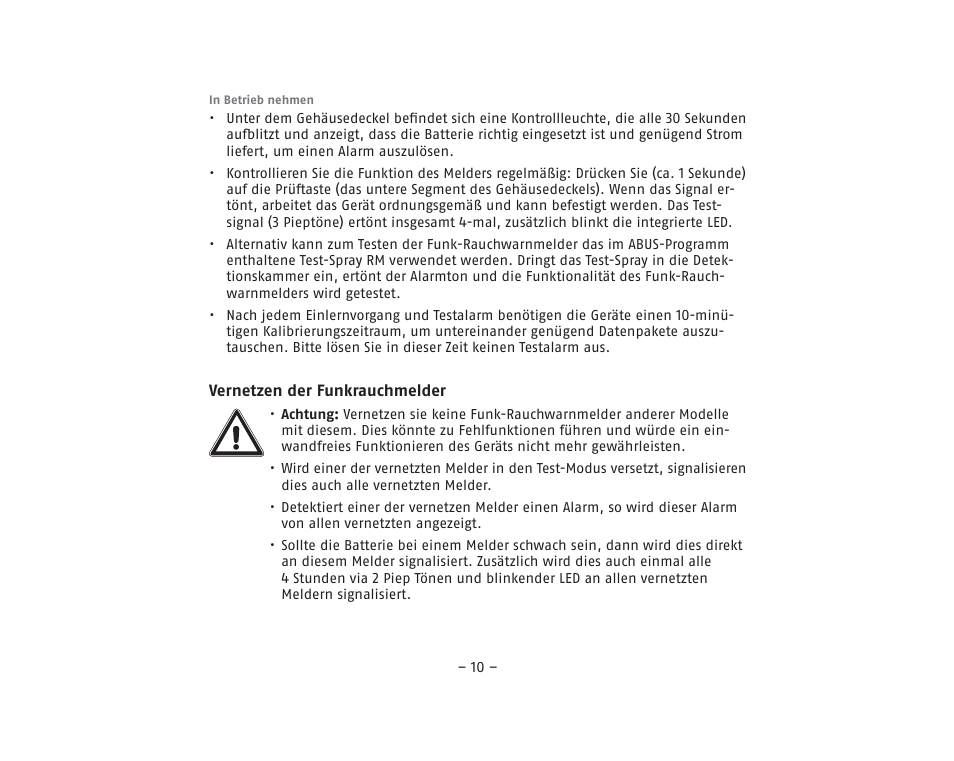 ABUS RM40Li VdS Smoke Detector User Manual | Page 10 / 120