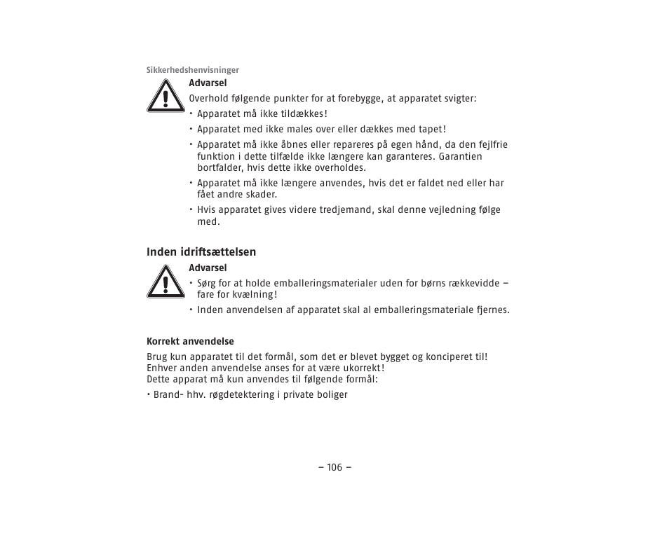 ABUS RM40Li VdS Smoke Detector User Manual | Page 106 / 120