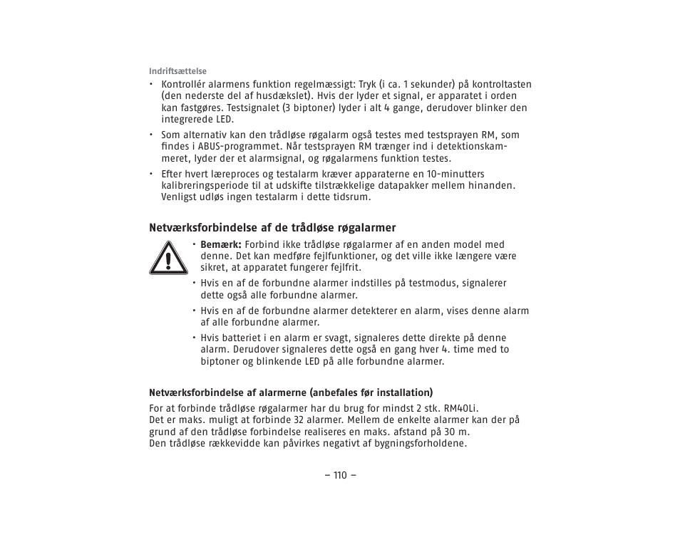 ABUS RM40Li VdS Smoke Detector User Manual | Page 110 / 120