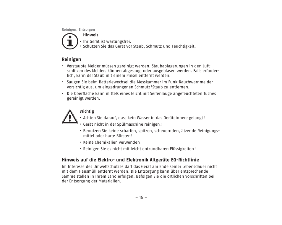 ABUS RM40Li VdS Smoke Detector User Manual | Page 16 / 120