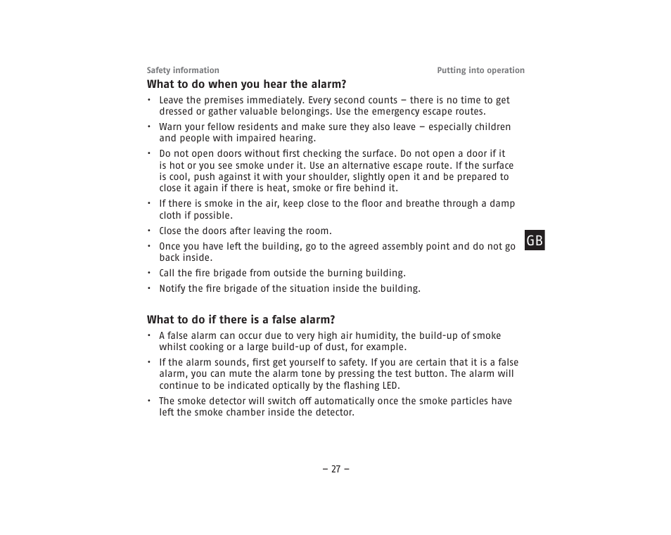 ABUS RM40Li VdS Smoke Detector User Manual | Page 27 / 120