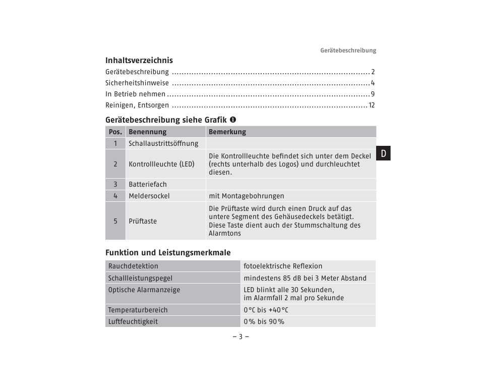 ABUS RM40Li VdS Smoke Detector User Manual | Page 3 / 120