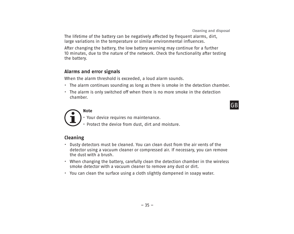 ABUS RM40Li VdS Smoke Detector User Manual | Page 35 / 120