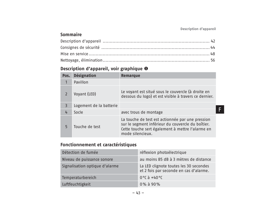 ABUS RM40Li VdS Smoke Detector User Manual | Page 43 / 120