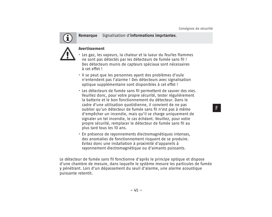 ABUS RM40Li VdS Smoke Detector User Manual | Page 45 / 120