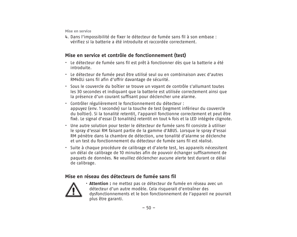 ABUS RM40Li VdS Smoke Detector User Manual | Page 50 / 120