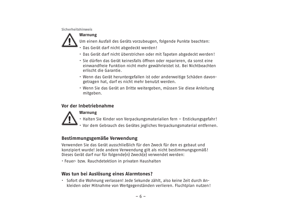 ABUS RM40Li VdS Smoke Detector User Manual | Page 6 / 120