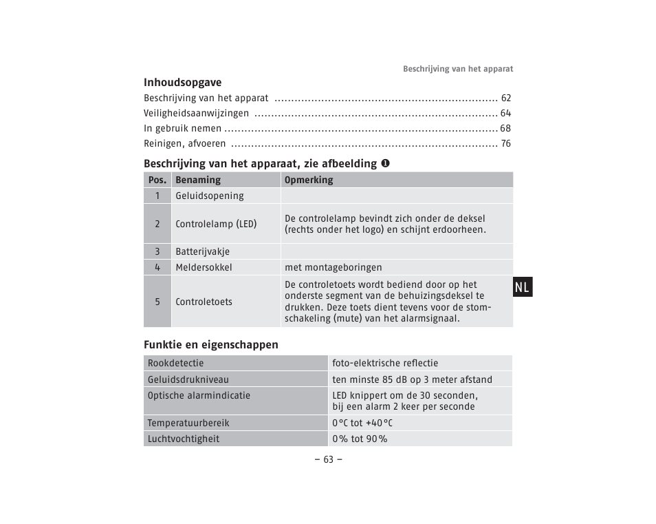 ABUS RM40Li VdS Smoke Detector User Manual | Page 63 / 120