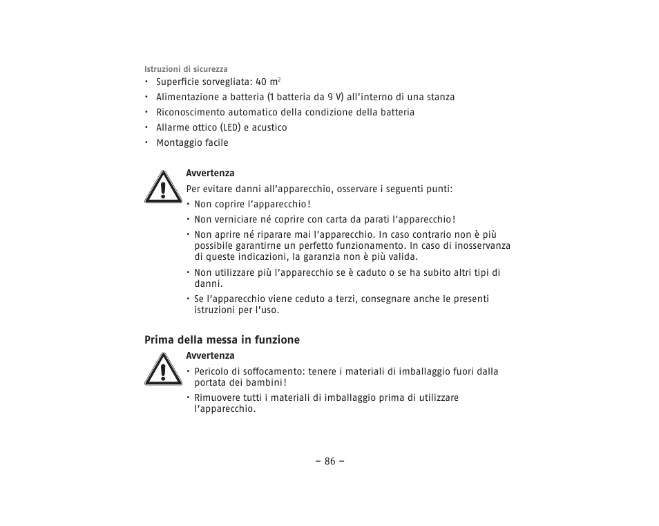 ABUS RM40Li VdS Smoke Detector User Manual | Page 86 / 120