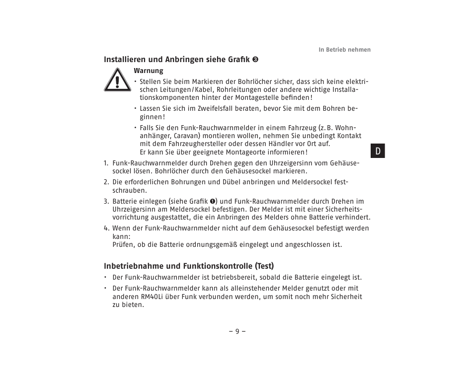 ABUS RM40Li VdS Smoke Detector User Manual | Page 9 / 120