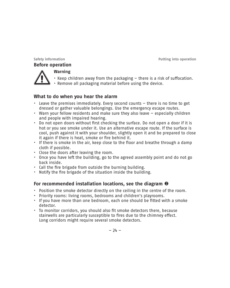 ABUS RM15 VdS Smoke Sensor User Manual | Page 24 / 80