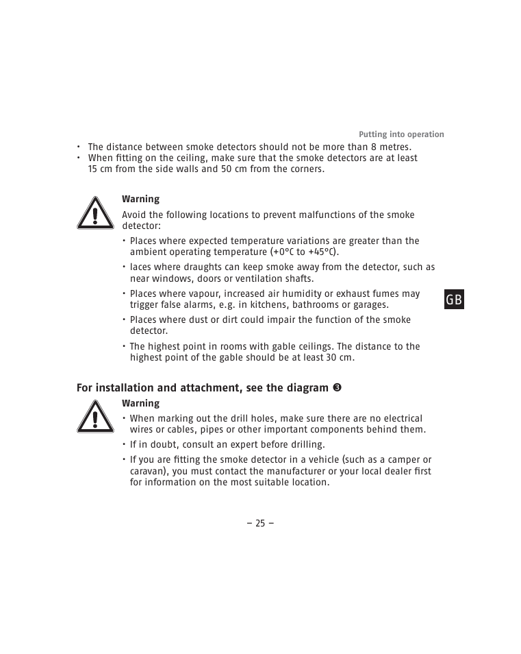 ABUS RM15 VdS Smoke Sensor User Manual | Page 25 / 80