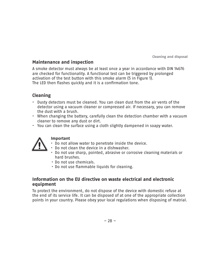 ABUS RM15 VdS Smoke Sensor User Manual | Page 28 / 80