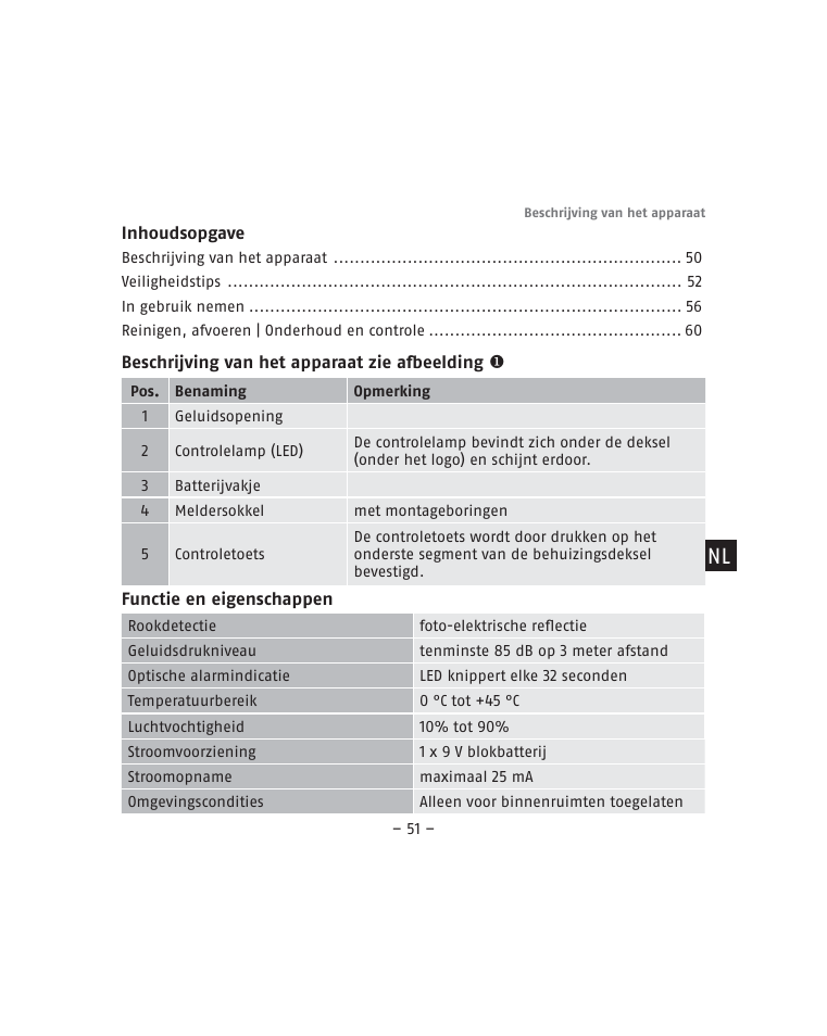 ABUS RM15 VdS Smoke Sensor User Manual | Page 51 / 80
