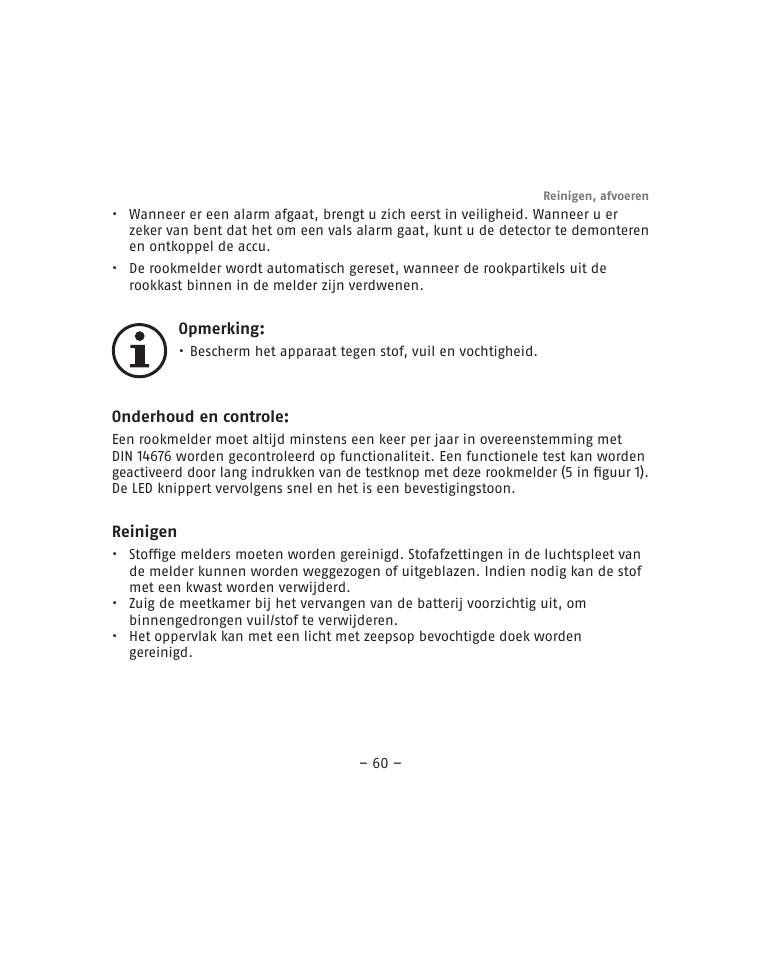ABUS RM15 VdS Smoke Sensor User Manual | Page 60 / 80
