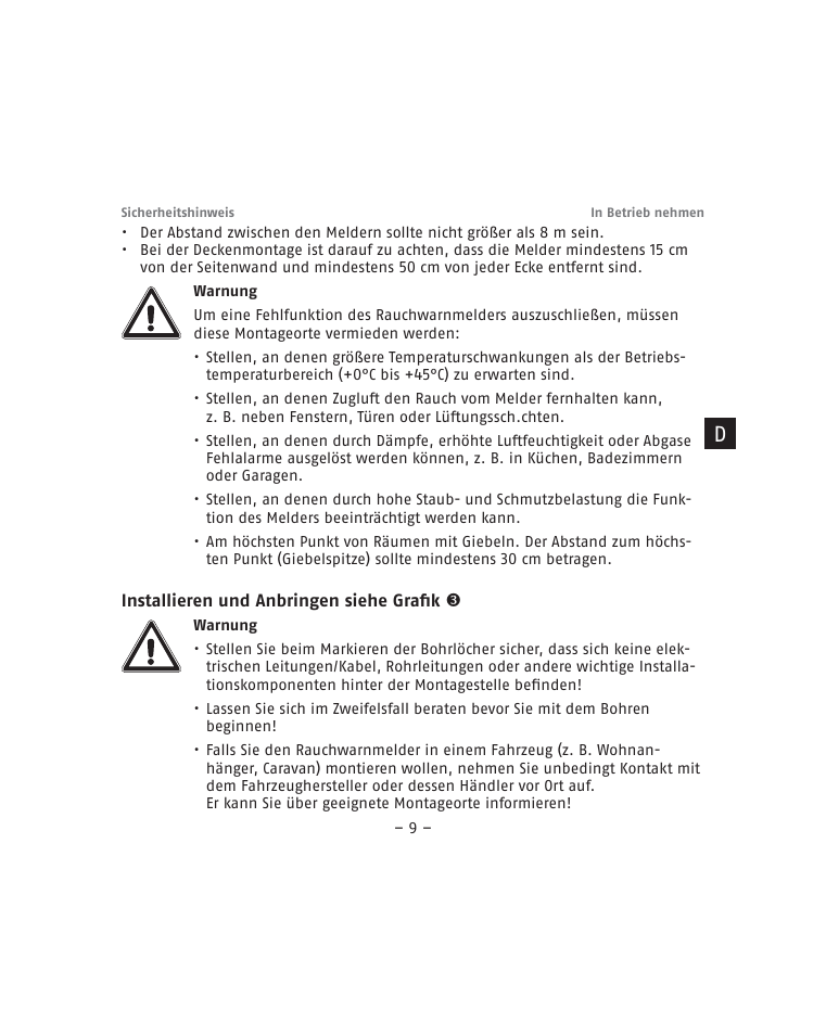 ABUS RM15 VdS Smoke Sensor User Manual | Page 9 / 80