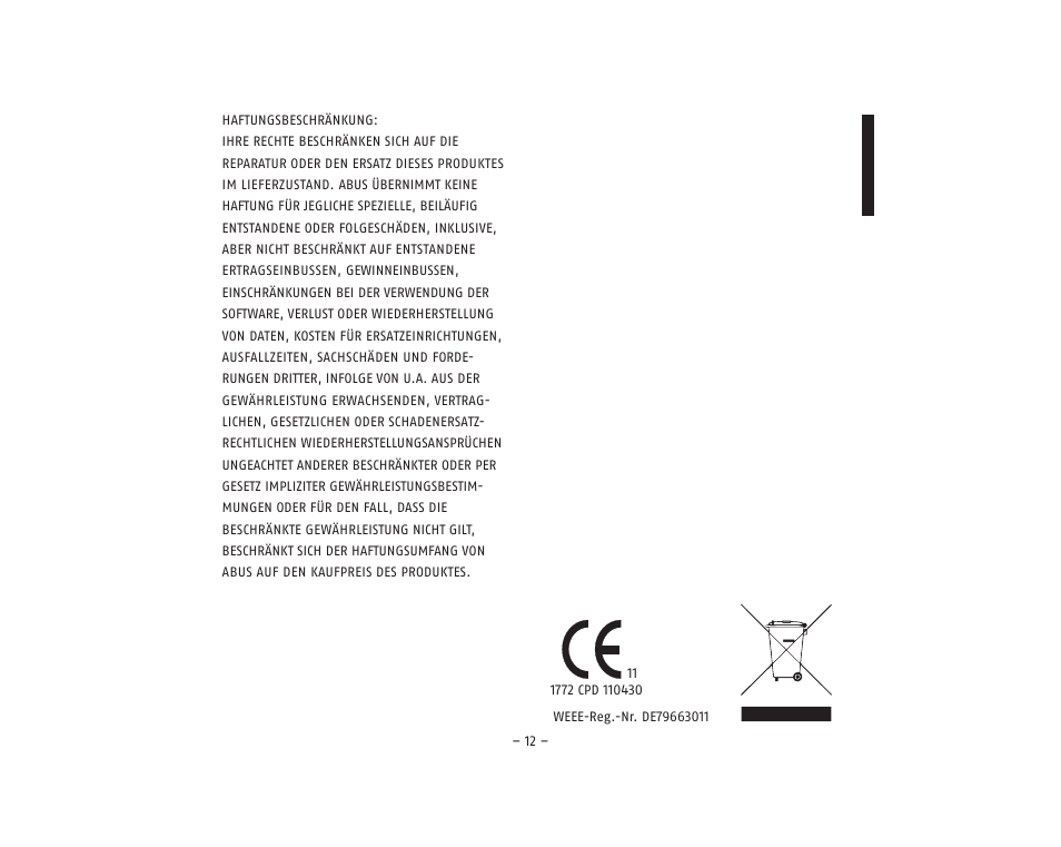 ABUS RM20 Li Smoke Sensor User Manual | Page 12 / 64