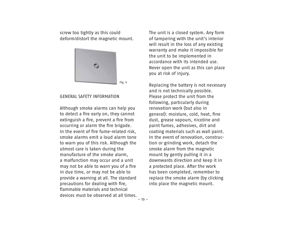 ABUS RM20 Li Smoke Sensor User Manual | Page 19 / 64